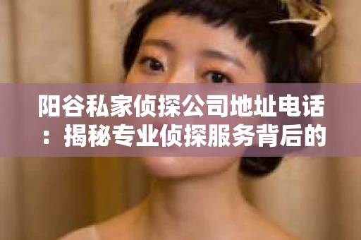 阳谷私家侦探公司地址电话：揭秘专业侦探服务背后的故事