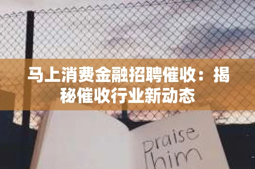 马上消费金融招聘催收：揭秘催收行业新动态