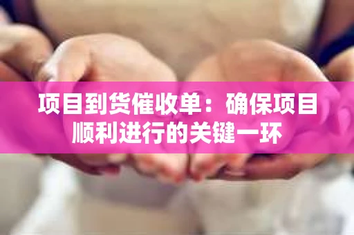 项目到货催收单：确保项目顺利进行的关键一环