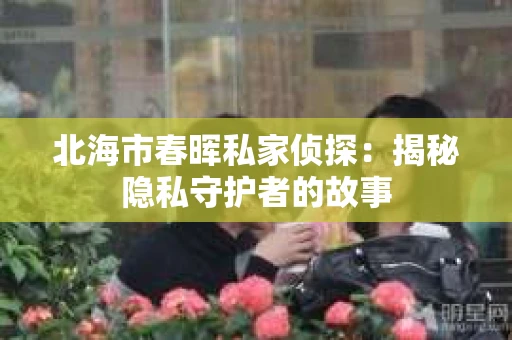 北海市春晖私家侦探：揭秘隐私守护者的故事