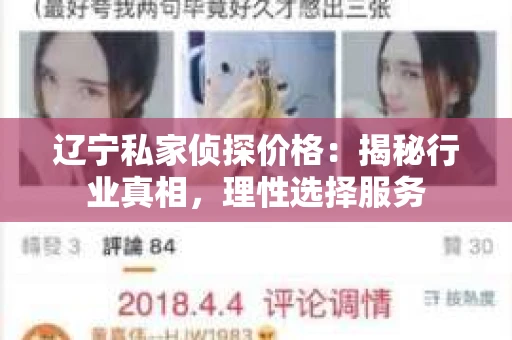 辽宁私家侦探价格：揭秘行业真相，理性选择服务