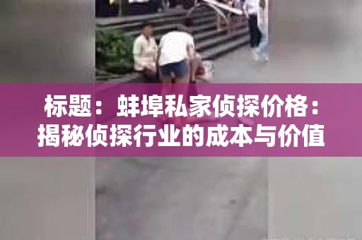 标题：蚌埠私家侦探价格：揭秘侦探行业的成本与价值