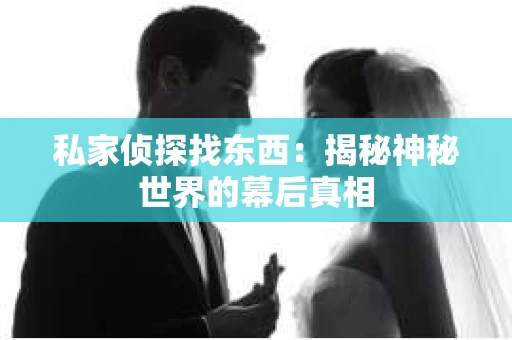 私家侦探找东西：揭秘神秘世界的幕后真相