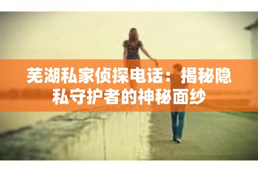 芜湖私家侦探电话：揭秘隐私守护者的神秘面纱