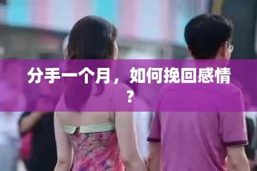 分手一个月，如何挽回感情？
