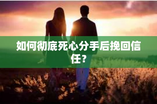如何彻底死心分手后挽回信任？