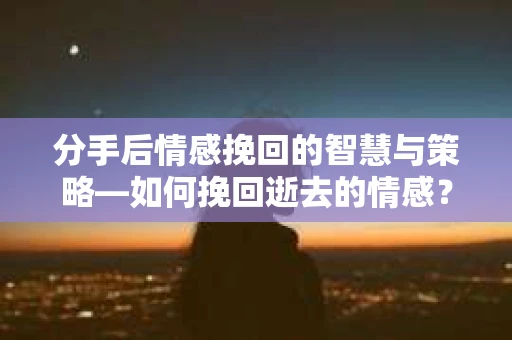 分手后情感挽回的智慧与策略—如何挽回逝去的情感? 分手后情感挽回的智慧与策略—如何挽回逝去的情感?